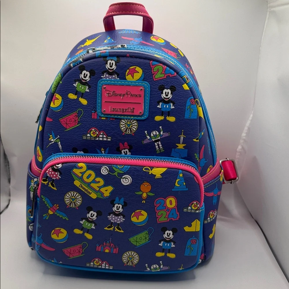 NWT Disney Parks Loungefly Brave New World 2024 Mickey & Friends Mini Backpack